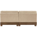  Meridian Turin 80" Beige Fabric Upholstered 2 pc Modular Loveseat IMAGE 5