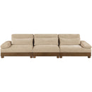  Meridian Turin 135.5" Beige Fabric Upholstered 3 pc Modular Sofa IMAGE 2