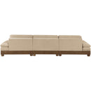  Meridian Turin 135.5" Beige Fabric Upholstered 3 pc Modular Sofa IMAGE 5