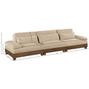  Meridian Turin 135.5" Beige Fabric Upholstered 3 pc Modular Sofa IMAGE 6