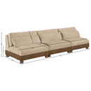  Meridian Turin 120" Beige Fabric Upholstered 3 pc Modular Sofa IMAGE 6
