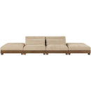 Meridian Turin 160" Beige Fabric Upholstered 4 pc Modular Sofa IMAGE 2