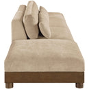  Meridian Turin 160" Beige Fabric Upholstered 4 pc Modular Sofa IMAGE 4