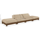  Meridian Turin 160" Beige Fabric Upholstered 4 pc Modular Sofa IMAGE 6