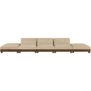  Meridian Turin 200" Beige Fabric Upholstered 5 pc Modular Sofa IMAGE 2