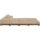  Meridian Turin 167.75" Beige Fabric Upholstered 6 pc Modular Sectional IMAGE 5