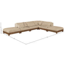  Meridian Turin 160" Beige Fabric Upholstered 6 pc Modular Sectional IMAGE 6