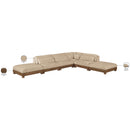  Meridian Turin 160" Beige Fabric Upholstered 6 pc Modular Sectional IMAGE 7