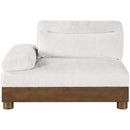  Meridian Turin Cream Fabric Upholstered Modular Left Arm Chair IMAGE 3