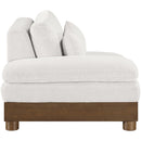  Meridian Turin Cream Fabric Upholstered Modular Left Arm Chair IMAGE 4