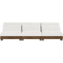  Meridian Turin 120" Cream Fabric Upholstered 3 pc Modular Sofa IMAGE 3