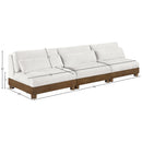  Meridian Turin 120" Cream Fabric Upholstered 3 pc Modular Sofa IMAGE 6