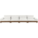  Meridian Turin 175.5" Cream Fabric Upholstered 4 pc Modular Sofa IMAGE 2