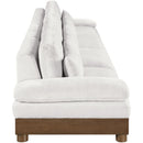  Meridian Turin 175.5" Cream Fabric Upholstered 4 pc Modular Sofa IMAGE 4