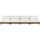  Meridian Turin 160" Cream Fabric Upholstered 4 pc Modular Sofa IMAGE 3