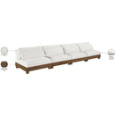  Meridian Turin 160" Cream Fabric Upholstered 4 pc Modular Sofa IMAGE 7