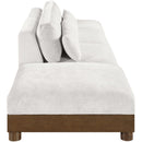  Meridian Turin 160" Cream Fabric Upholstered 4 pc Modular Sofa IMAGE 3