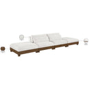  Meridian Turin 160" Cream Fabric Upholstered 4 pc Modular Sofa IMAGE 7