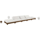  Meridian Turin 200" Cream Fabric Upholstered 5 pc Modular Sofa IMAGE 7