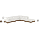  Meridian Turin 120" Cream Fabric Upholstered 5 pc Modular Sectional IMAGE 7