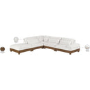  Meridian Turin 127.75" Cream Fabric Upholstered 5 pc Modular Sectional IMAGE 7