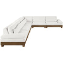  Meridian Turin 167.75" Cream Fabric Upholstered 6 pc Modular Sectional IMAGE 3