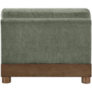  Meridian Turin Green Fabric Upholstered Modular Armless Chair IMAGE 5