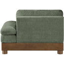  Meridian Turin Green Fabric Upholstered Modular Right Arm Chair IMAGE 4