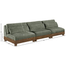  Meridian Turin 120" Green Fabric Upholstered 3 pc Modular Sofa IMAGE 6