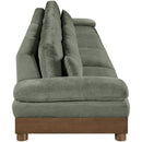  Meridian Turin 175.5" Green Fabric Upholstered 4 pc Modular Sofa IMAGE 4