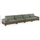  Meridian Turin 175.5" Green Fabric Upholstered 4 pc Modular Sofa IMAGE 6