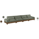  Meridian Turin 175.5" Green Fabric Upholstered 4 pc Modular Sofa IMAGE 7