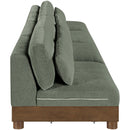  Meridian Turin 160" Green Fabric Upholstered 4 pc Modular Sofa IMAGE 4