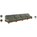  Meridian Turin 160" Green Fabric Upholstered 4 pc Modular Sofa IMAGE 7
