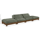  Meridian Turin 160" Green Fabric Upholstered 4 pc Modular Sofa IMAGE 6