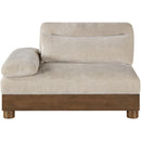  Meridian Turin Taupe Fabric Upholstered Modular Left Arm Chair IMAGE 3