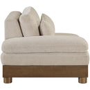  Meridian Turin Taupe Fabric Upholstered Modular Left Arm Chair IMAGE 4