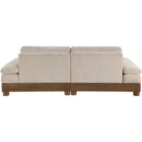  Meridian Turin 95.5" Taupe Fabric Upholstered 2 pc Modular Loveseat IMAGE 5