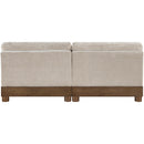  Meridian Turin 80" Taupe Fabric Upholstered 2 pc Modular Loveseat IMAGE 5