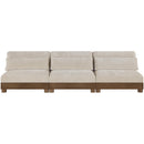  Meridian Turin 120" Taupe Fabric Upholstered 3 pc Modular Sofa IMAGE 2