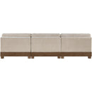  Meridian Turin 120" Taupe Fabric Upholstered 3 pc Modular Sofa IMAGE 5