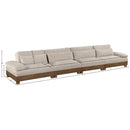  Meridian Turin 175.5" Taupe Fabric Upholstered 4 pc Modular Sofa IMAGE 6