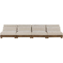  Meridian Turin 160" Taupe Fabric Upholstered 4 pc Modular Sofa IMAGE 3