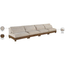  Meridian Turin 160" Taupe Fabric Upholstered 4 pc Modular Sofa IMAGE 7