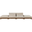  Meridian Turin 160" Taupe Fabric Upholstered 4 pc Modular Sofa IMAGE 3