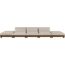  Meridian Turin 200" Taupe Fabric Upholstered 5 pc Modular Sofa IMAGE 2