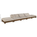  Meridian Turin 200" Taupe Fabric Upholstered 5 pc Modular Sofa IMAGE 6