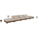  Meridian Turin 200" Taupe Fabric Upholstered 5 pc Modular Sofa IMAGE 7