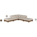  Meridian Turin 120" Taupe Fabric Upholstered 5 pc Modular Sectional IMAGE 7