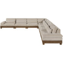  Meridian Turin 167.75" Taupe Fabric Upholstered 7 pc Modular Sectional IMAGE 2